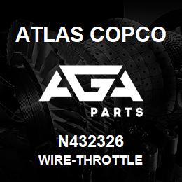 N432326 Atlas Copco WIRE-THROTTLE | AGA Parts