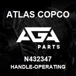 N432347 Atlas Copco HANDLE-OPERATING | AGA Parts