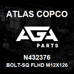 N432376 Atlas Copco BOLT-SQ FLHD M12X126 | AGA Parts