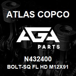 N432400 Atlas Copco BOLT-SQ FL HD M12X91 | AGA Parts