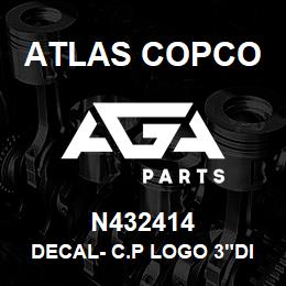 N432414 Atlas Copco DECAL- C.P LOGO 3"DIA | AGA Parts