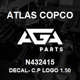 N432415 Atlas Copco DECAL- C.P LOGO 1.50" | AGA Parts