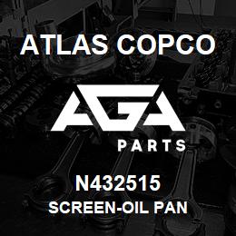 N432515 Atlas Copco SCREEN-OIL PAN | AGA Parts