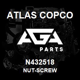 N432518 Atlas Copco NUT-SCREW | AGA Parts