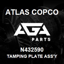 N432590 Atlas Copco TAMPING PLATE ASS'Y | AGA Parts