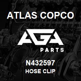 N432597 Atlas Copco HOSE CLIP | AGA Parts