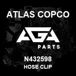 N432598 Atlas Copco HOSE CLIP | AGA Parts