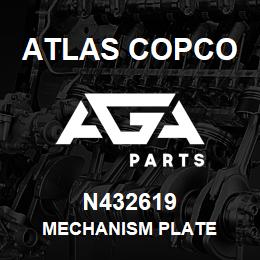 N432619 Atlas Copco MECHANISM PLATE | AGA Parts