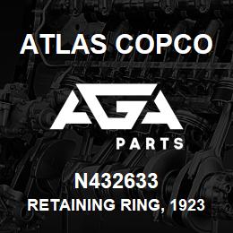 N432633 Atlas Copco RETAINING RING, 192300 | AGA Parts