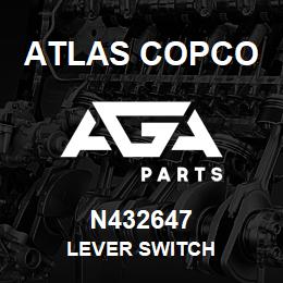 N432647 Atlas Copco LEVER SWITCH | AGA Parts