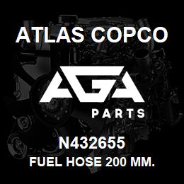 N432655 Atlas Copco FUEL HOSE 200 MM. | AGA Parts