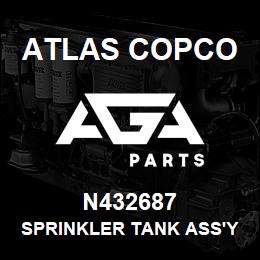 N432687 Atlas Copco SPRINKLER TANK ASS'Y | AGA Parts