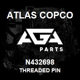 N432698 Atlas Copco THREADED PIN | AGA Parts