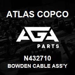 N432710 Atlas Copco BOWDEN CABLE ASS'Y | AGA Parts