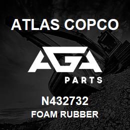 N432732 Atlas Copco FOAM RUBBER | AGA Parts