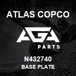 N432740 Atlas Copco BASE PLATE | AGA Parts