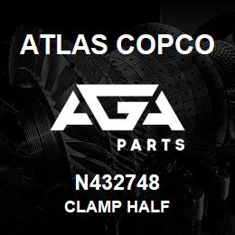 N432748 Atlas Copco CLAMP HALF | AGA Parts