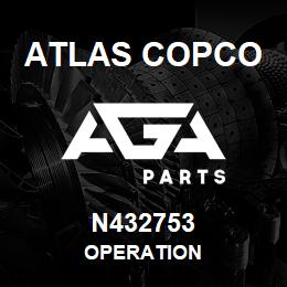 N432753 Atlas Copco OPERATION | AGA Parts