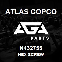 N432755 Atlas Copco HEX SCREW | AGA Parts