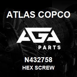 N432758 Atlas Copco HEX SCREW | AGA Parts