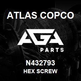 N432793 Atlas Copco HEX SCREW | AGA Parts