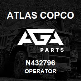 N432796 Atlas Copco OPERATOR | AGA Parts