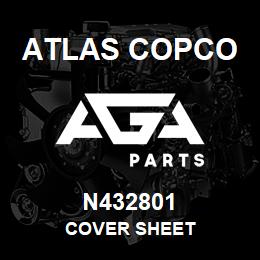 N432801 Atlas Copco COVER SHEET | AGA Parts