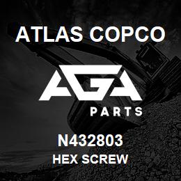 N432803 Atlas Copco HEX SCREW | AGA Parts