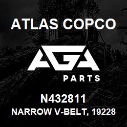 N432811 Atlas Copco NARROW V-BELT, 192283 | AGA Parts