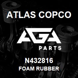 N432816 Atlas Copco FOAM RUBBER | AGA Parts