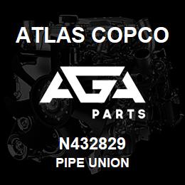 N432829 Atlas Copco PIPE UNION | AGA Parts