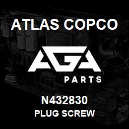 N432830 Atlas Copco PLUG SCREW | AGA Parts