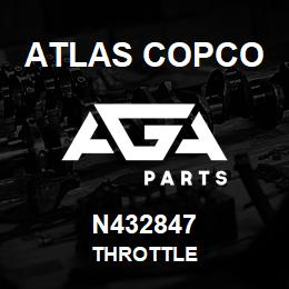 N432847 Atlas Copco THROTTLE | AGA Parts