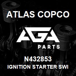 N432853 Atlas Copco IGNITION STARTER SWITCH, 97991 | AGA Parts