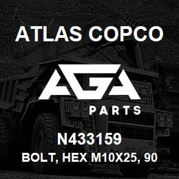 N433159 Atlas Copco BOLT, HEX M10X25, 90457, DIN93 | AGA Parts