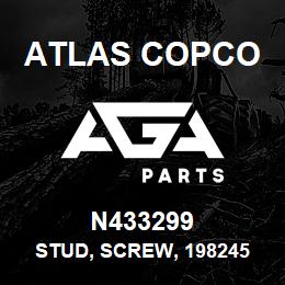 N433299 Atlas Copco STUD, SCREW, 198245 | AGA Parts