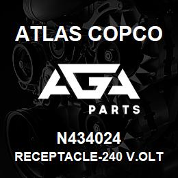 N434024 Atlas Copco RECEPTACLE-240 V.OLT, 47100100 | AGA Parts