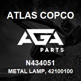 N434051 Atlas Copco METAL LAMP, 42100100 | AGA Parts