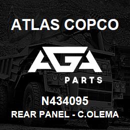 N434095 Atlas Copco REAR PANEL - C.OLEMAN Y58A020 | AGA Parts