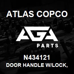 N434121 Atlas Copco DOOR HANDLE W/LOCK, 51100100 | AGA Parts