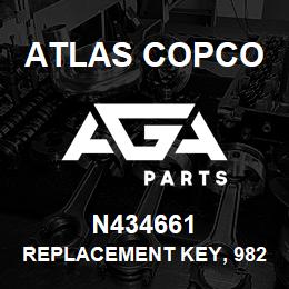 N434661 Atlas Copco REPLACEMENT KEY, 982711-5120 | AGA Parts