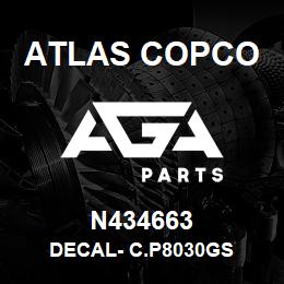 N434663 Atlas Copco DECAL- C.P8030GS | AGA Parts