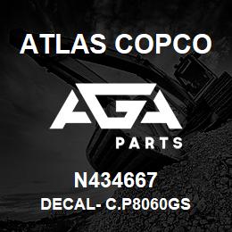 N434667 Atlas Copco DECAL- C.P8060GS | AGA Parts