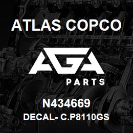 N434669 Atlas Copco DECAL- C.P8110GS | AGA Parts