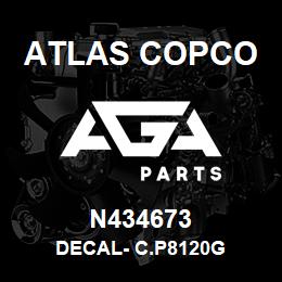 N434673 Atlas Copco DECAL- C.P8120G | AGA Parts