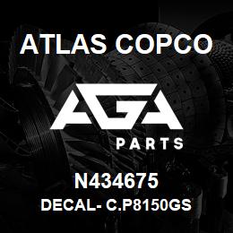 N434675 Atlas Copco DECAL- C.P8150GS | AGA Parts