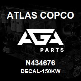 N434676 Atlas Copco DECAL-150KW | AGA Parts