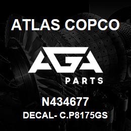 N434677 Atlas Copco DECAL- C.P8175GS | AGA Parts