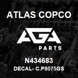 N434683 Atlas Copco DECAL- C.P8075GS | AGA Parts