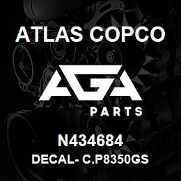 N434684 Atlas Copco DECAL- C.P8350GS | AGA Parts